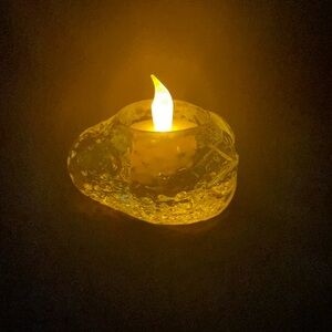 Vetreria Etrusca Strawberry Glass Votive Holder Made in Italy